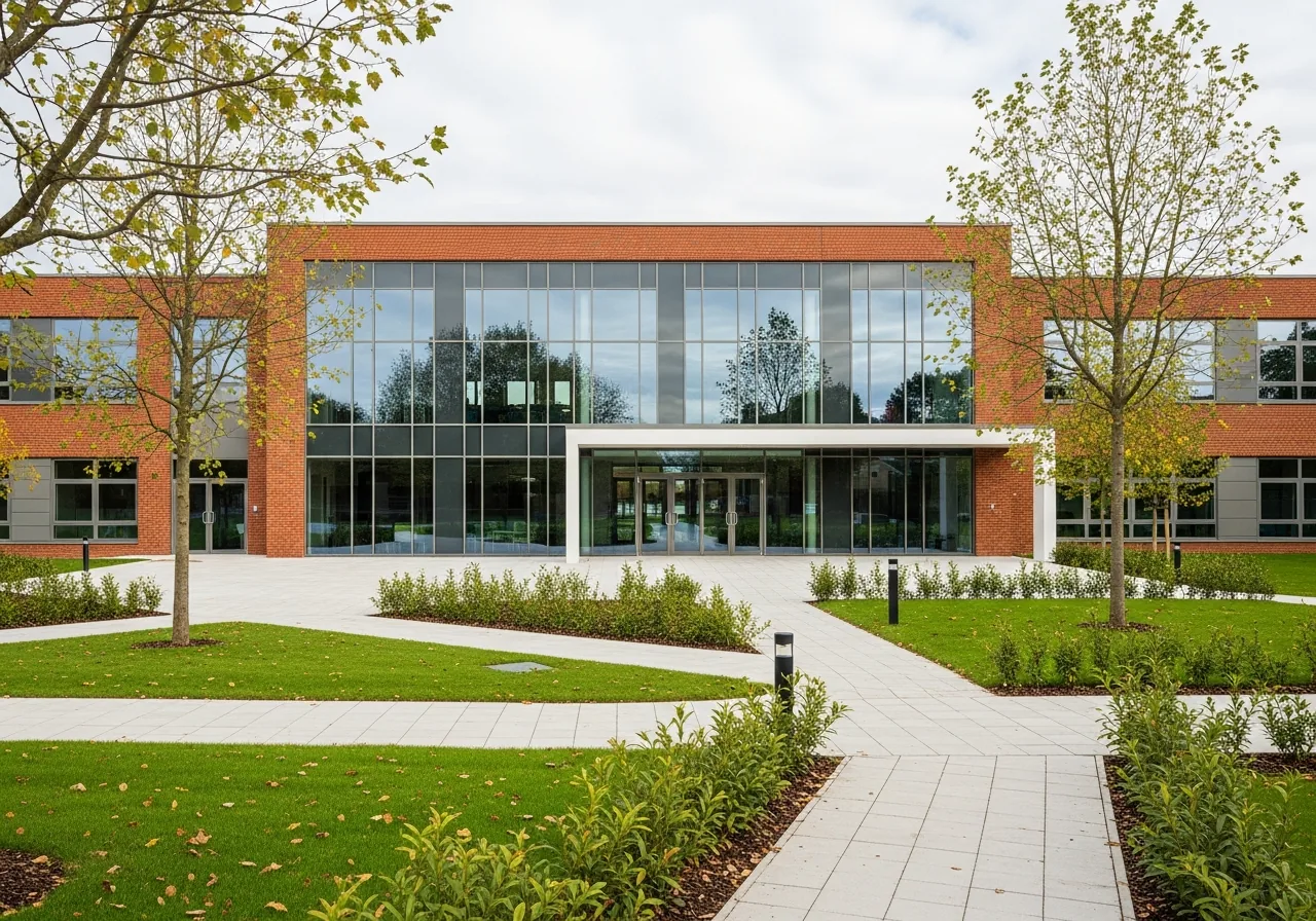Modern school building